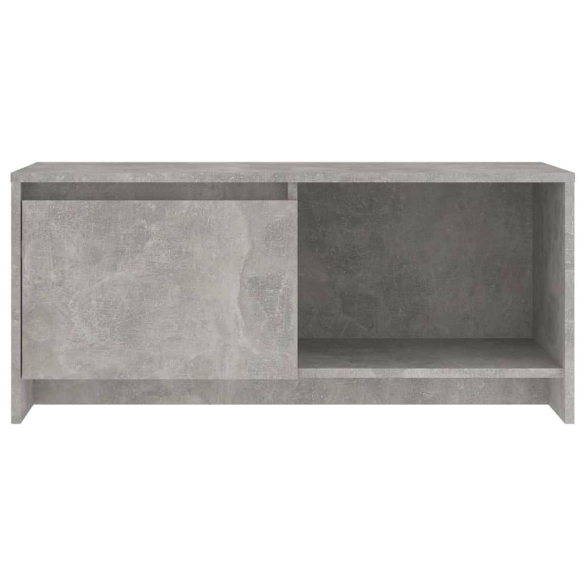 Mueble para TV de aglomerado gris hormigón 90x35x40 cm