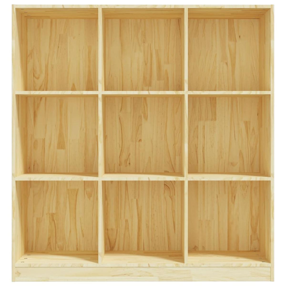 Estantería divisor de espacios madera de pino 104x33,5x110 cm