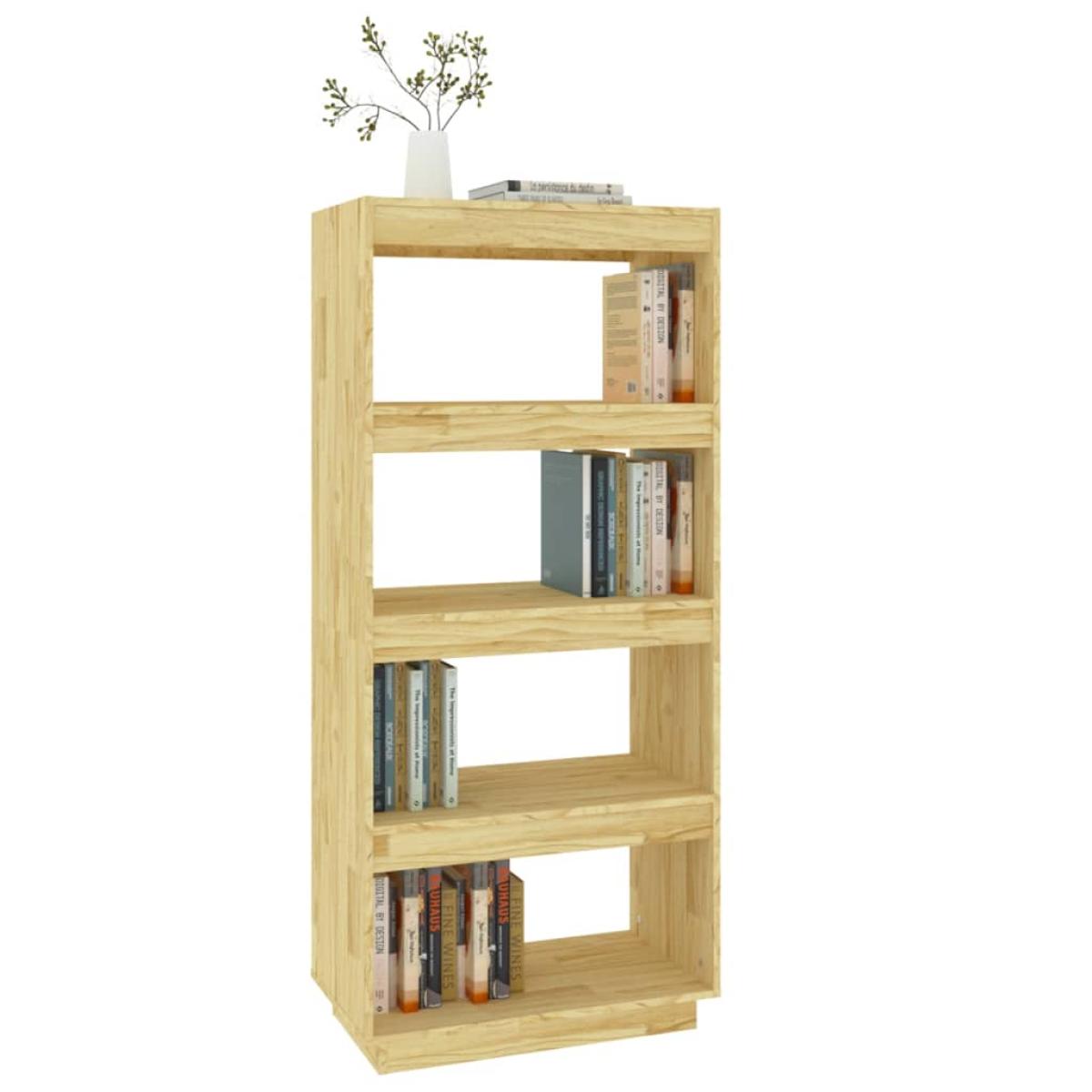 Estantería/divisor de espacios madera de pino 60x35x135 cm