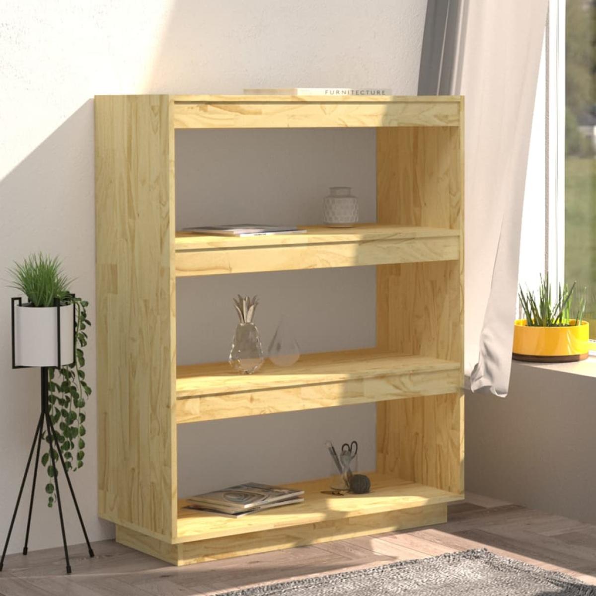 Estantería/divisor de espacios madera de pino 80x35x103 cm