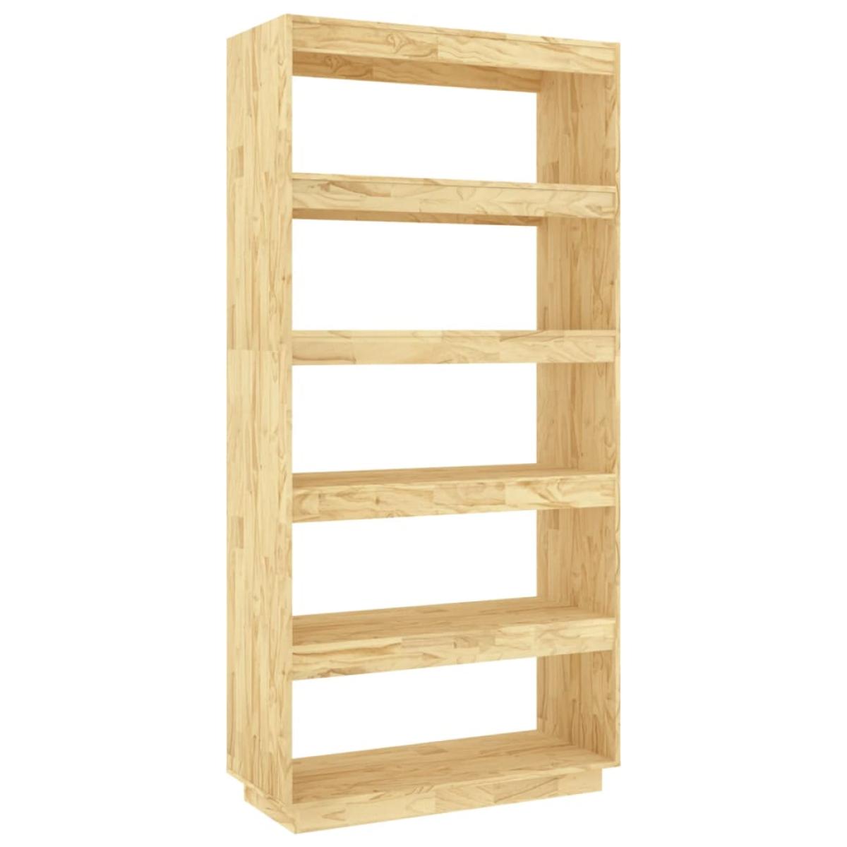 Estantería/divisor de espacios madera pino gris 80x35x167 cm