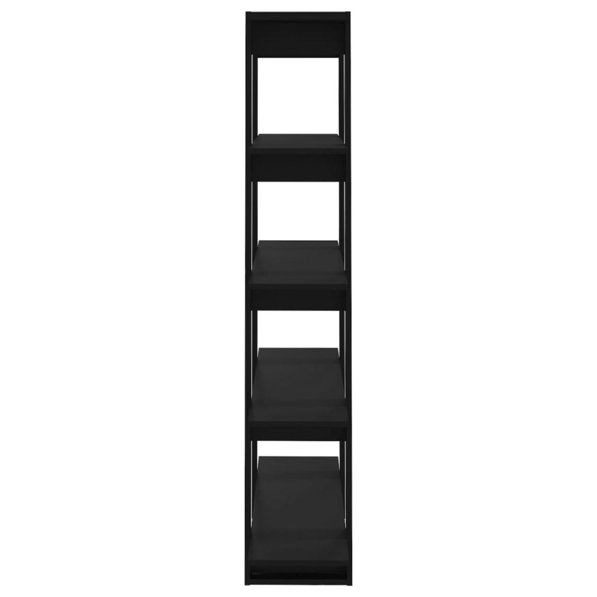 Estantería/divisor de espacios negro 100x30x160 cm