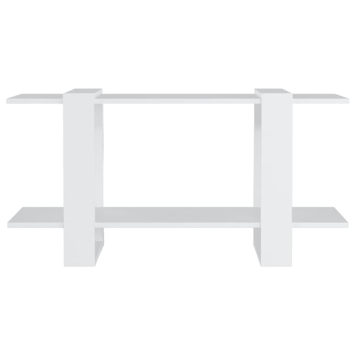 Estantería madera contrachapada blanco 100x30x51 cm