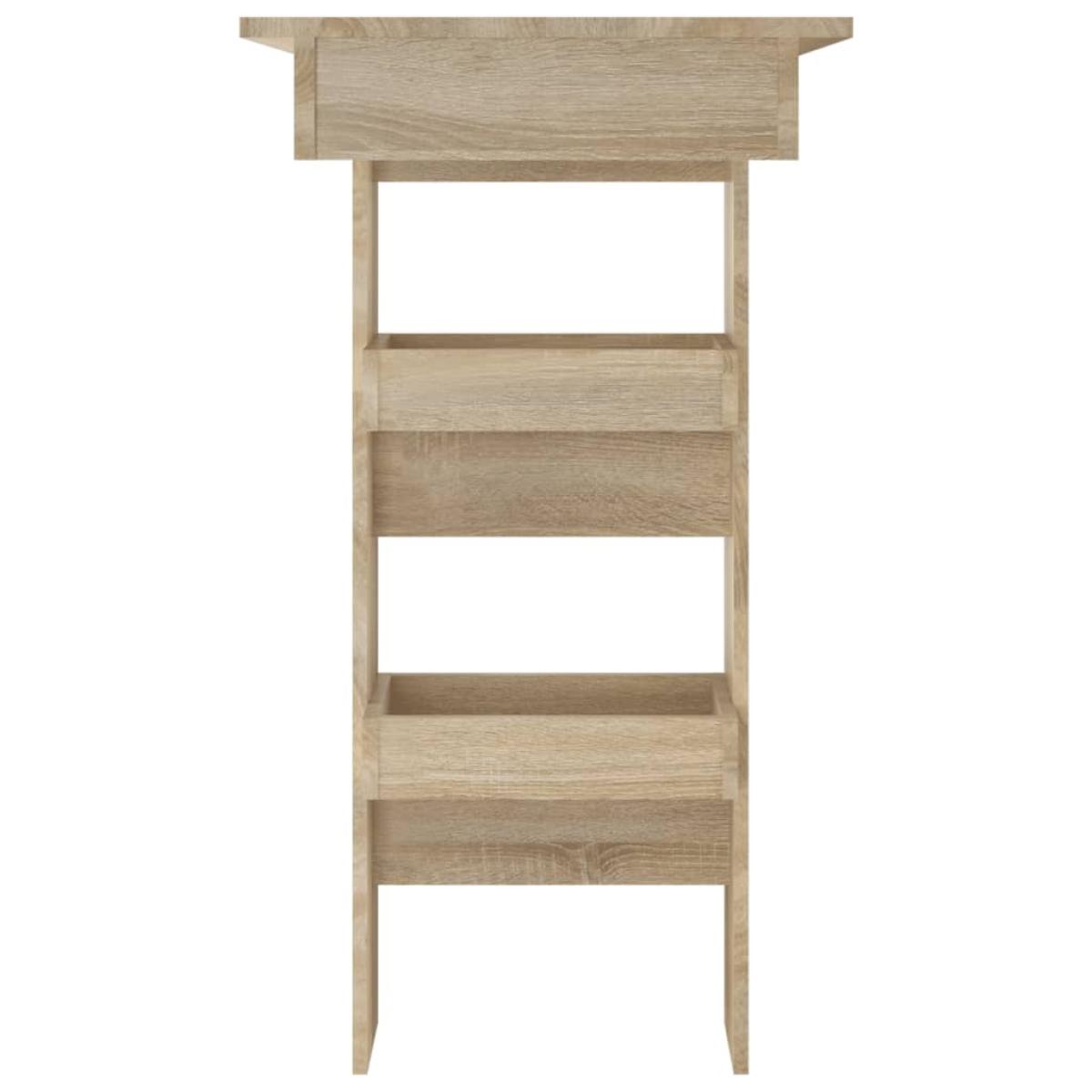 Mesa de bar de pared contrachapada roble Sonoma 102x45x103,5cm