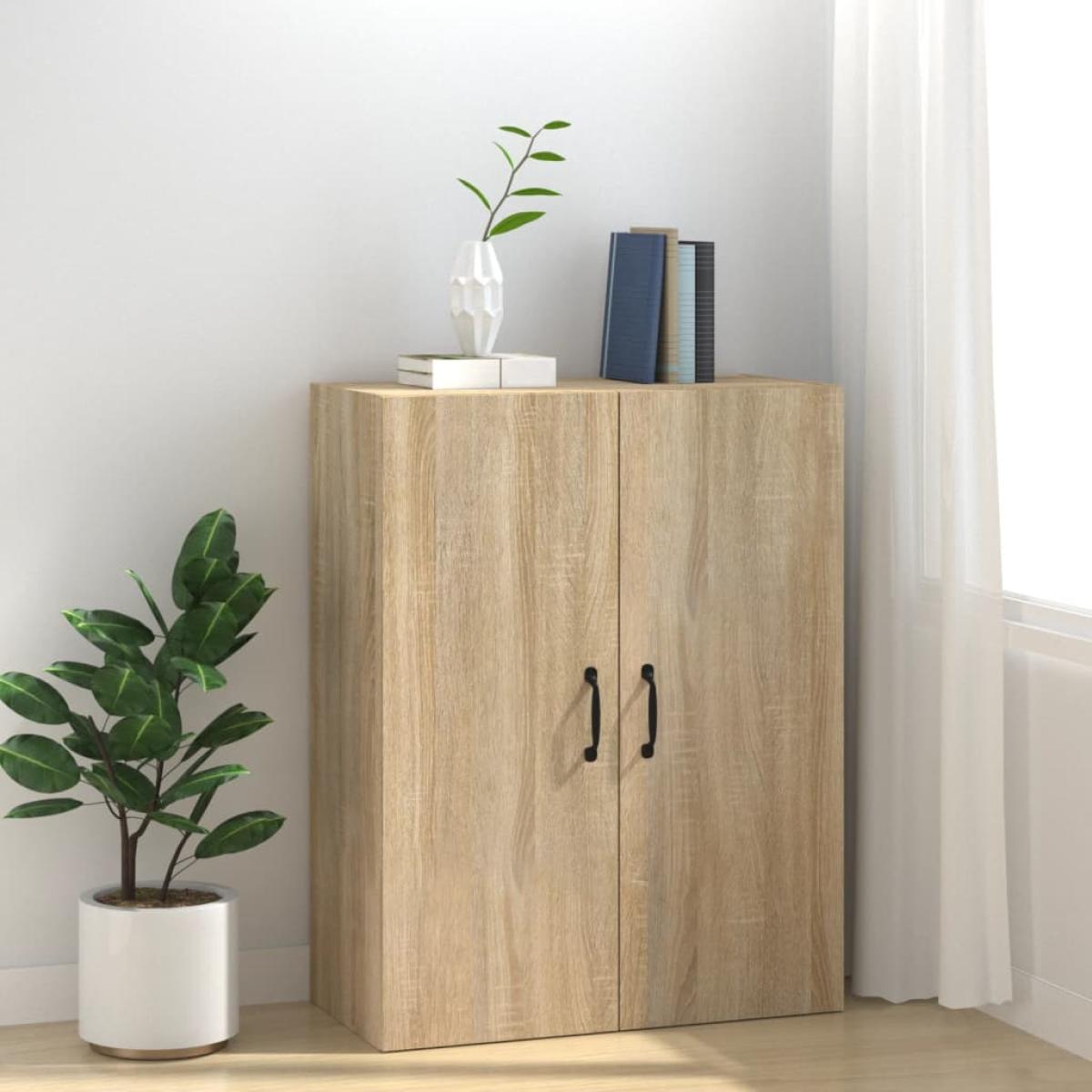 Armario colgante madera contrachapada roble Sonoma 69,5x34x90cm