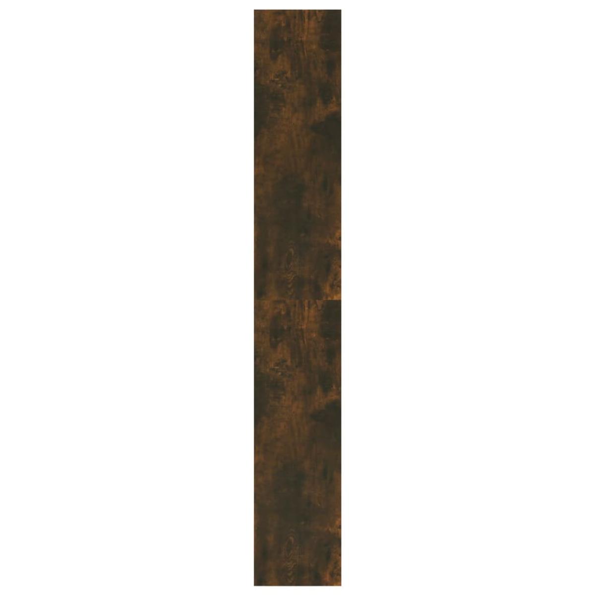 Estantería/divisor espacio aglomerado roble ahumado 80x30x198cm