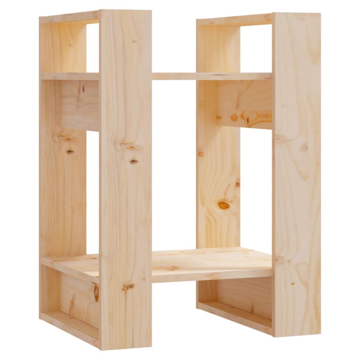 Estantería/divisor de espacios madera maciza pino 41x35x57 cm
