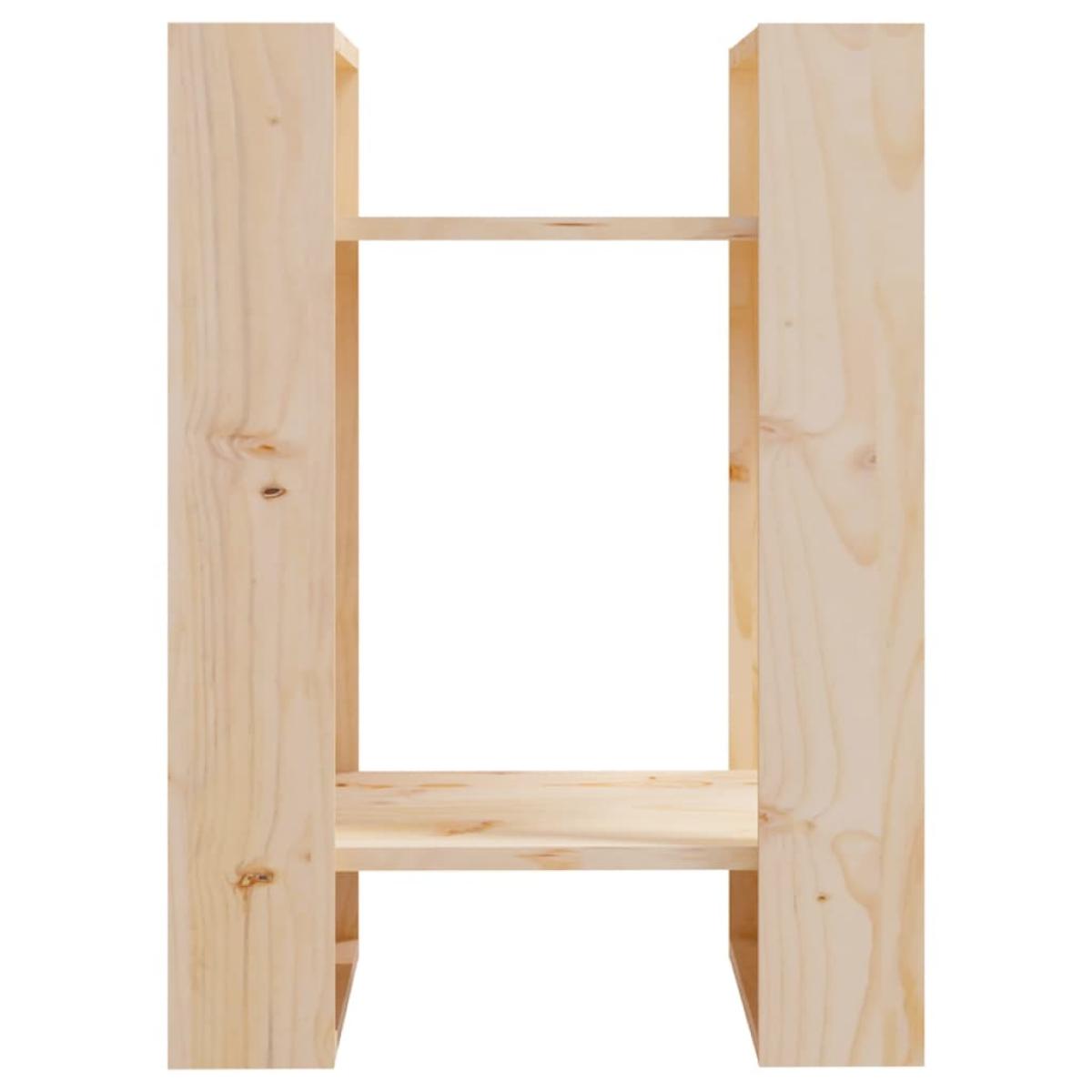 Estantería/divisor de espacios madera maciza pino 41x35x57 cm