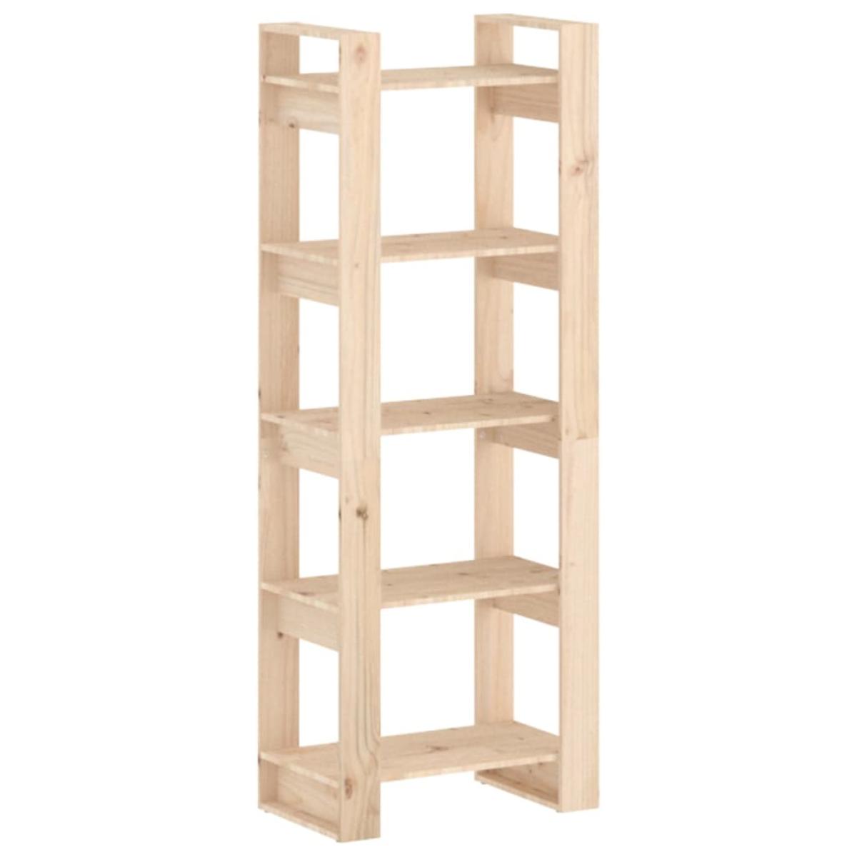 Estantería/divisor de espacios de madera maciza 60x35x160 cm