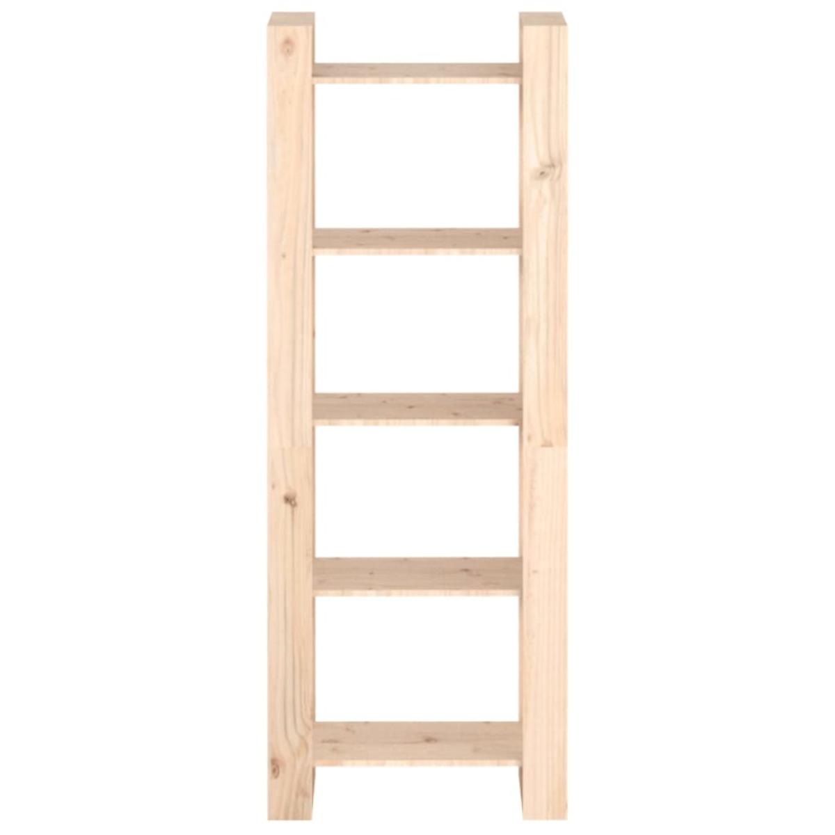 Estantería/divisor de espacios de madera maciza 60x35x160 cm