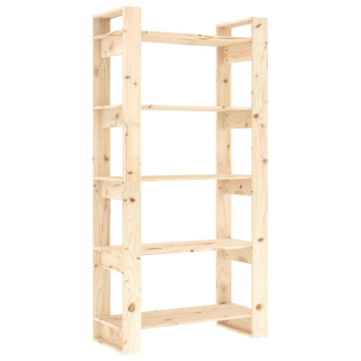 Estantería/divisor de espacios madera maciza 80x35x160 cm