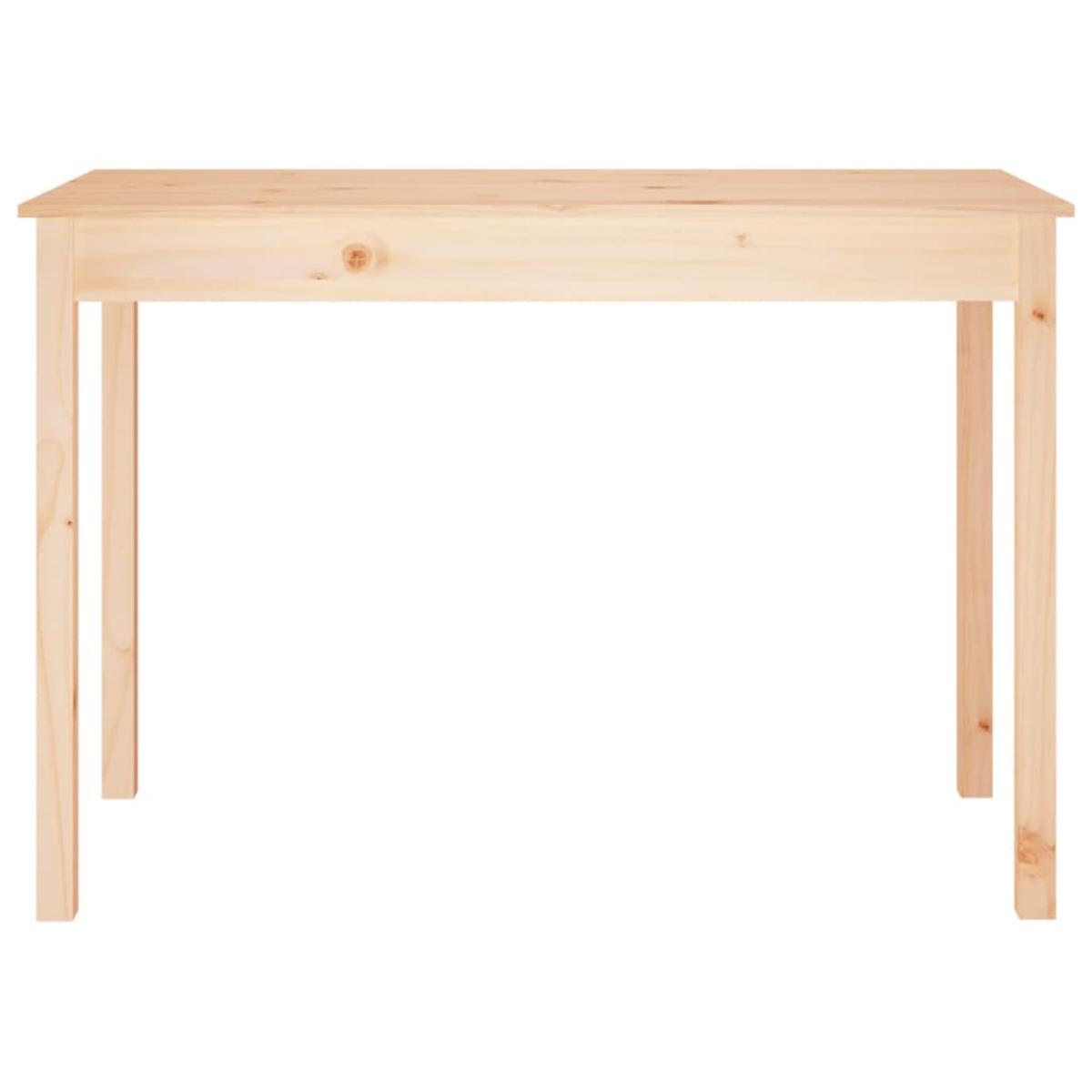 Mesa de comedor madera maciza de pino 110x55x75 cm