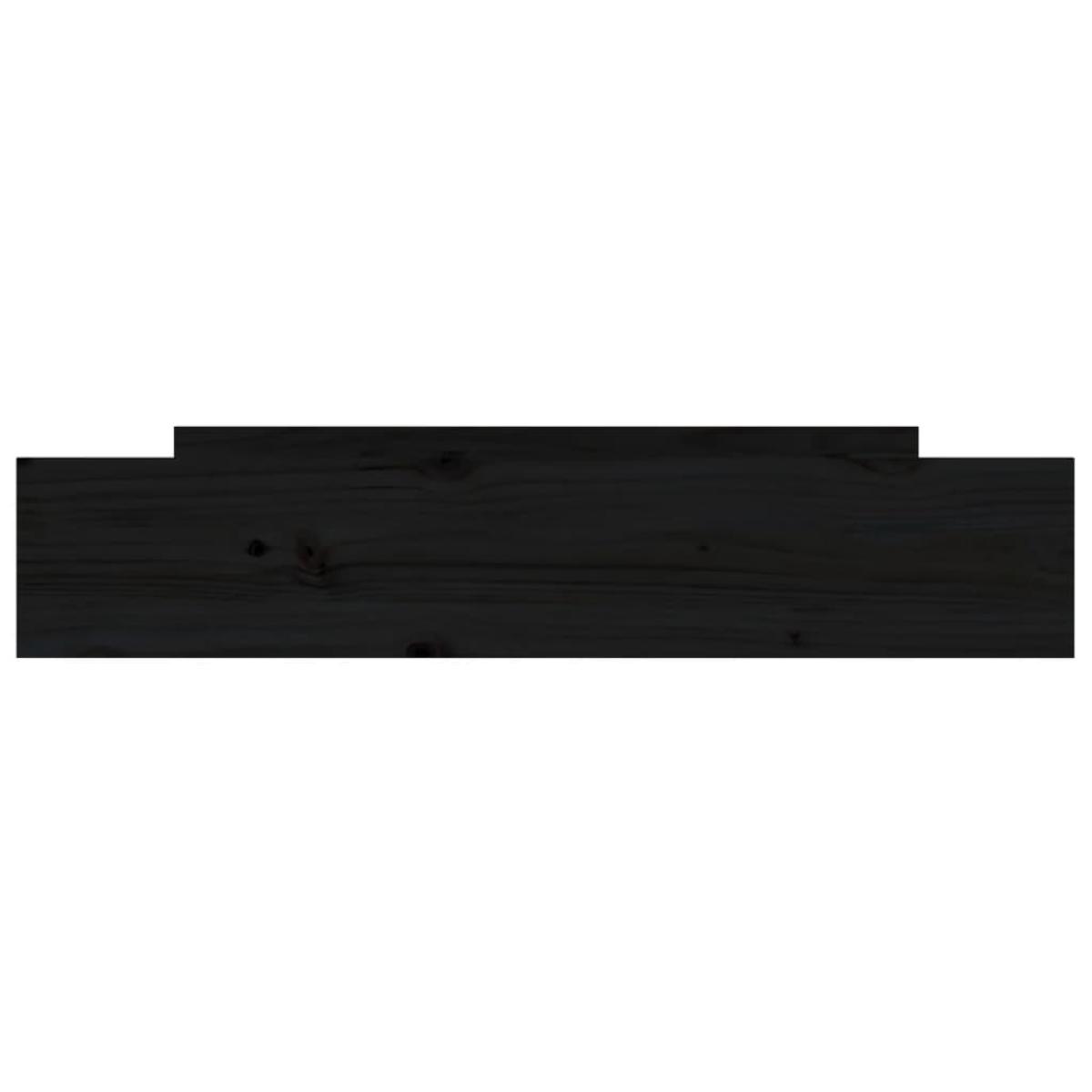 Cajones de cama 2 unidades madera maciza de pino negro