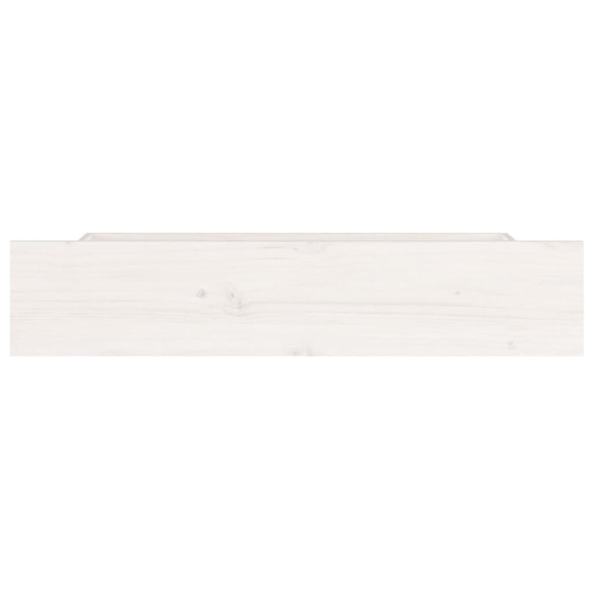 Cajones de cama 4 unidades madera maciza de pino blanco