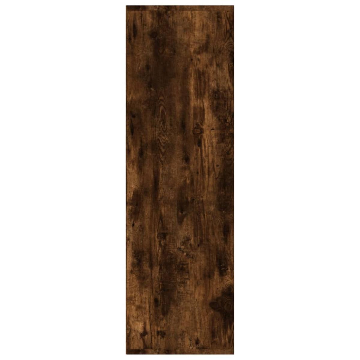 Estantería color roble ahumado 98x30x98 cm