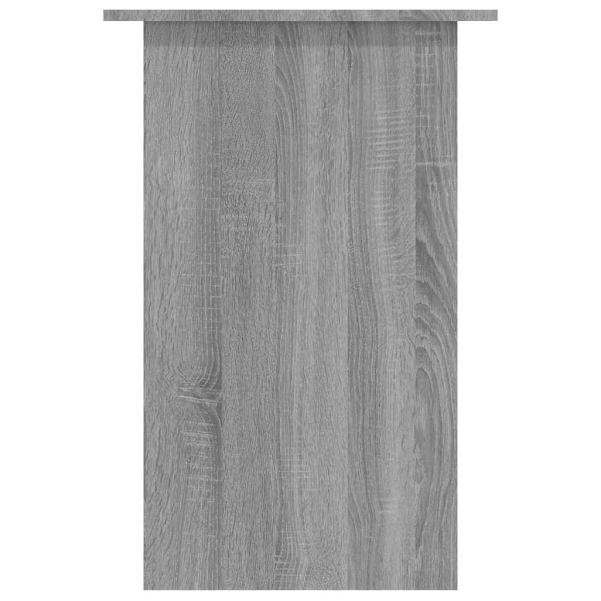 Escritorio de madera contrachapada gris Sonoma 90x50x74 cm	