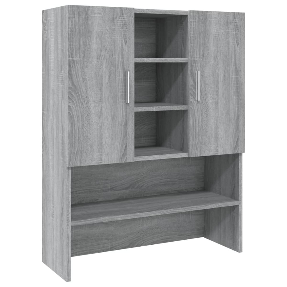 Armario de lavadora gris sonoma 70,5x25,5x90 cm