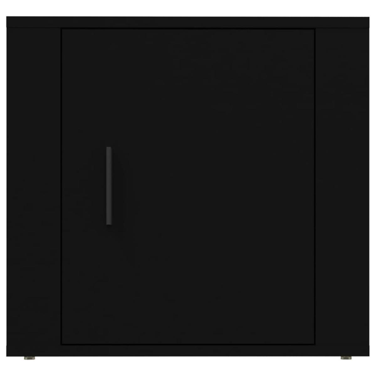Mesita de noche color negro 50x39x47 cm