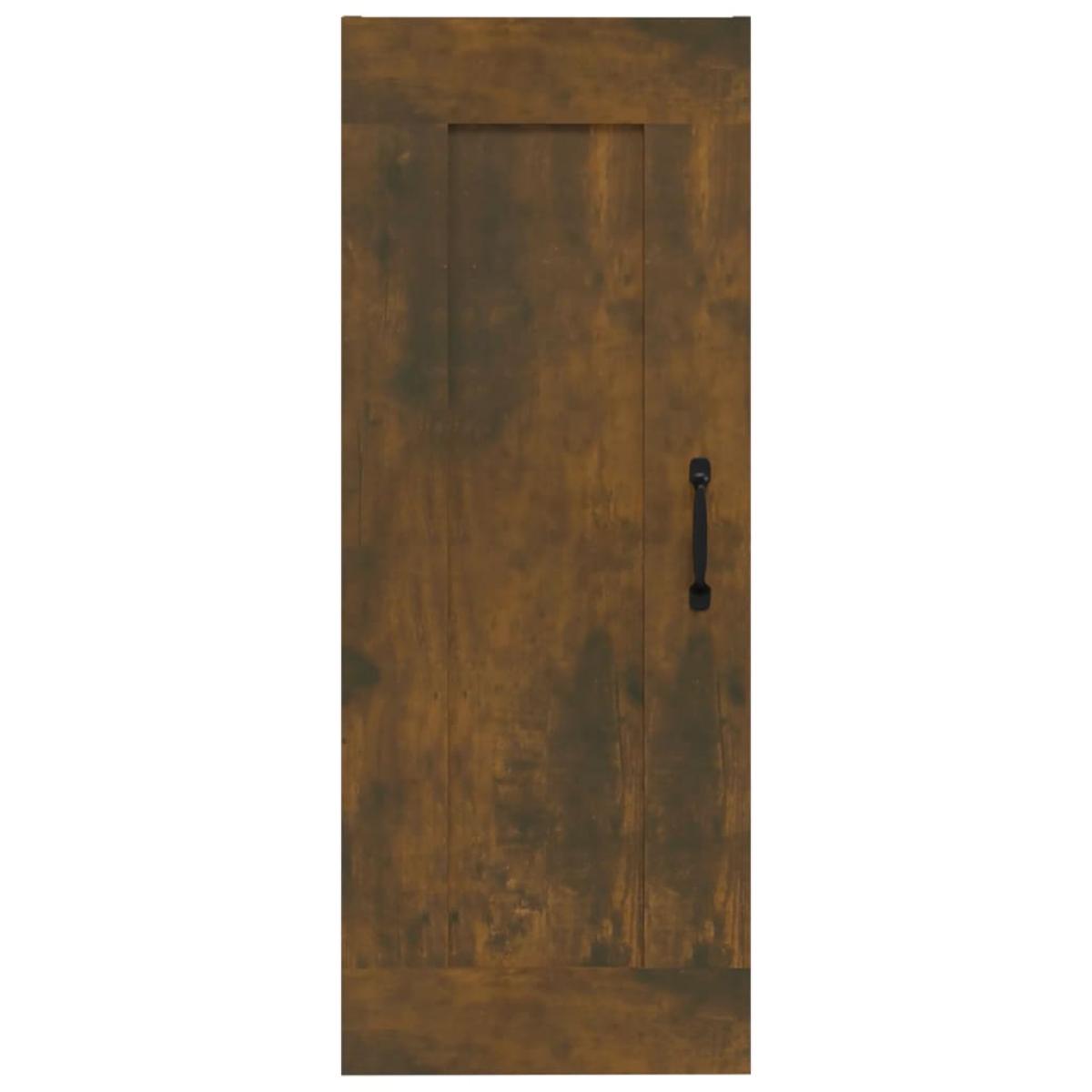 Armario colgante madera contrachapada roble ahumado 35x34x90 cm