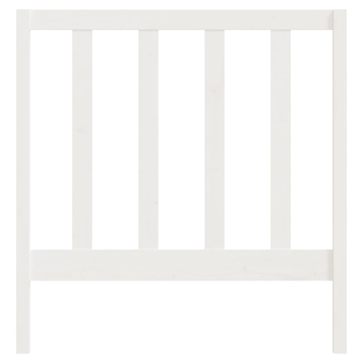 Cabecero de cama madera maciza de pino blanco 96x4x100 cm
