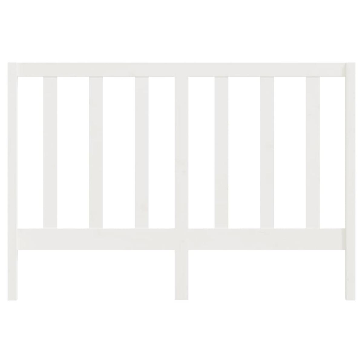 Cabecero de cama madera maciza de pino blanco 141x4x100 cm