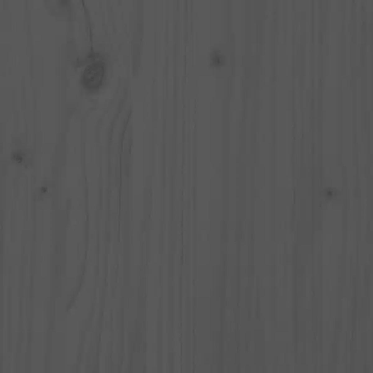 Cabecero de cama madera maciza de pino gris 146x4x100 cm