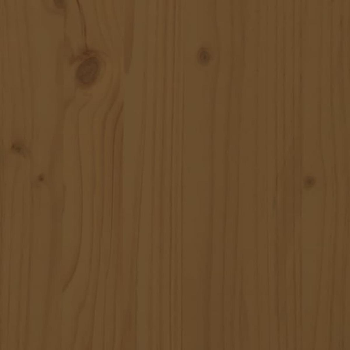 Cabecero de cama madera maciza de pino marrón miel 205x4x100 cm