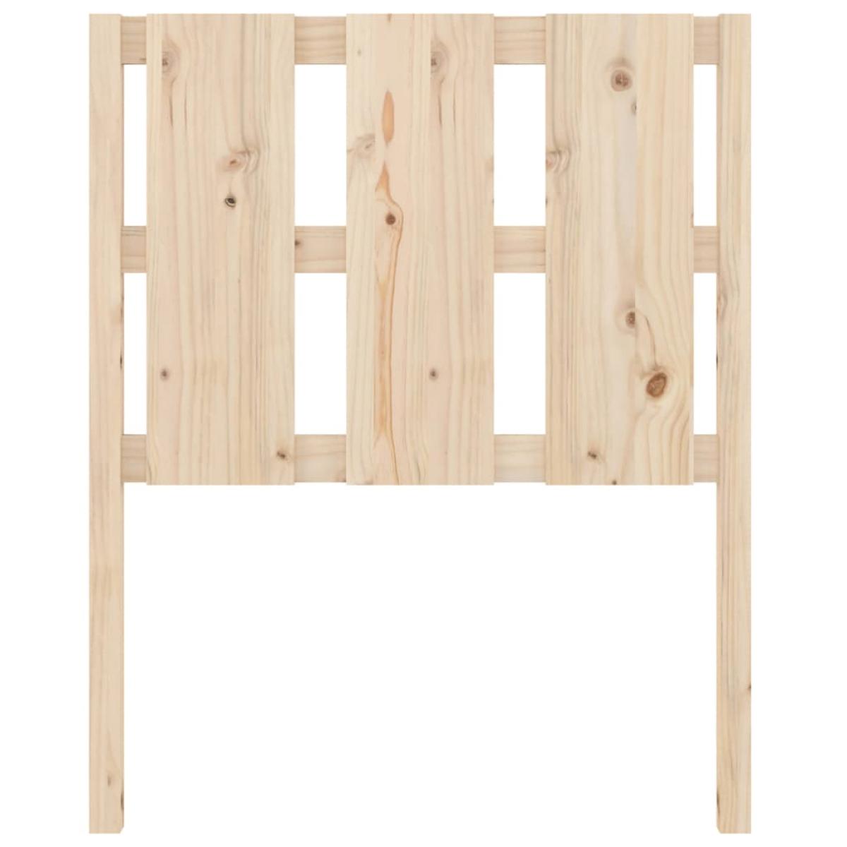 Cabecero de cama madera maciza de pino 80,5x4x100 cm