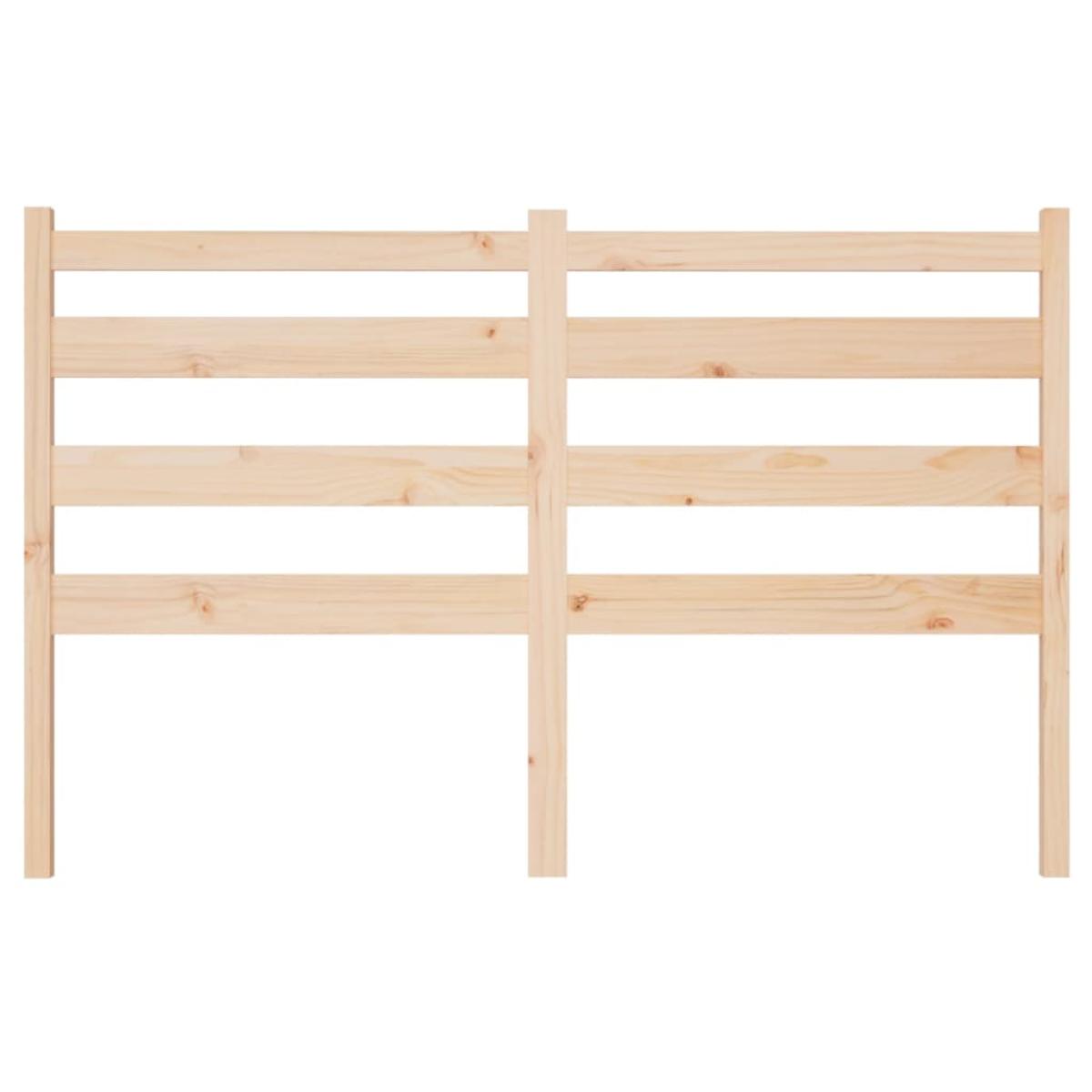 Cabecero de cama madera maciza de pino 126x4x100 cm