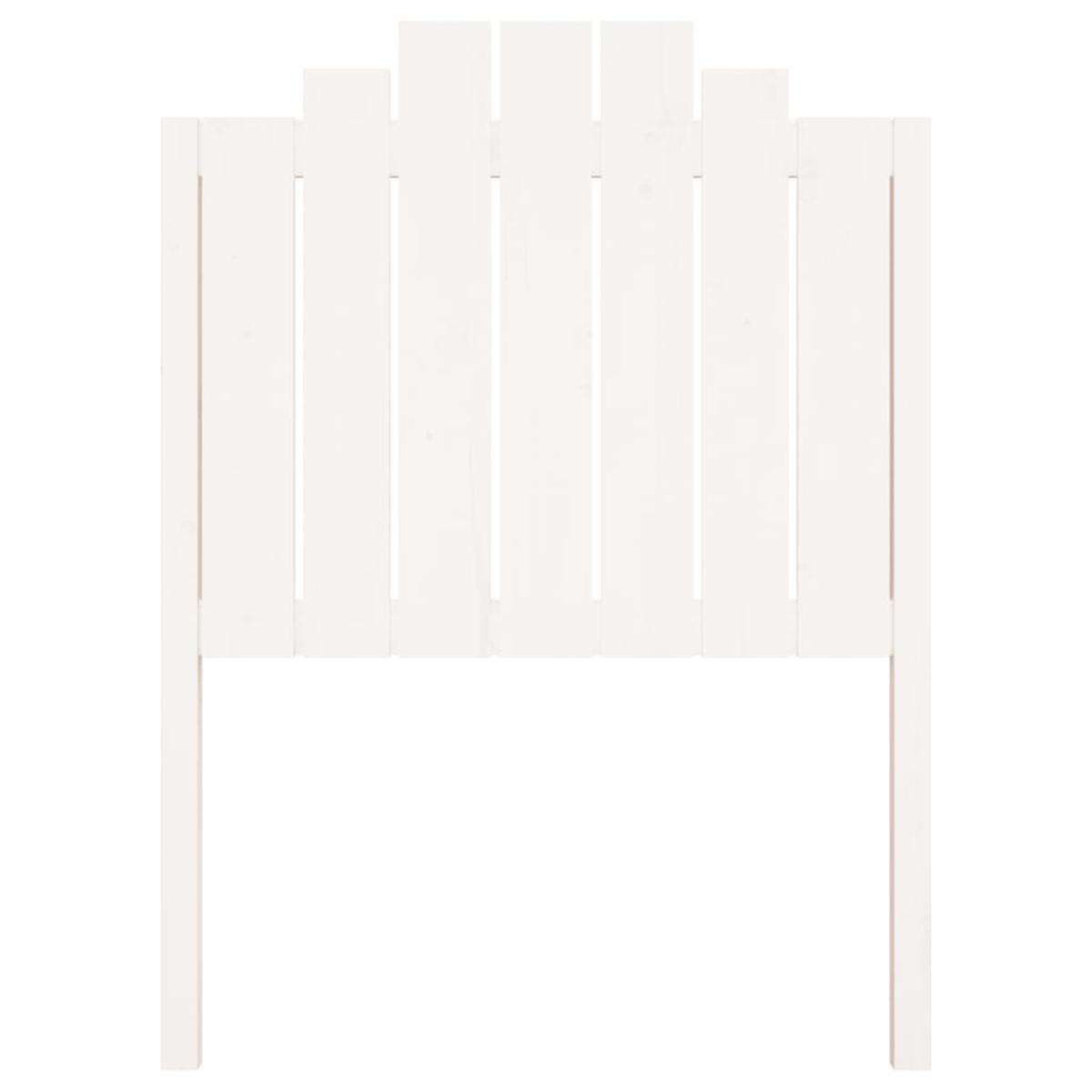 Cabecero de cama madera maciza de pino blanco 81x4x110 cm
