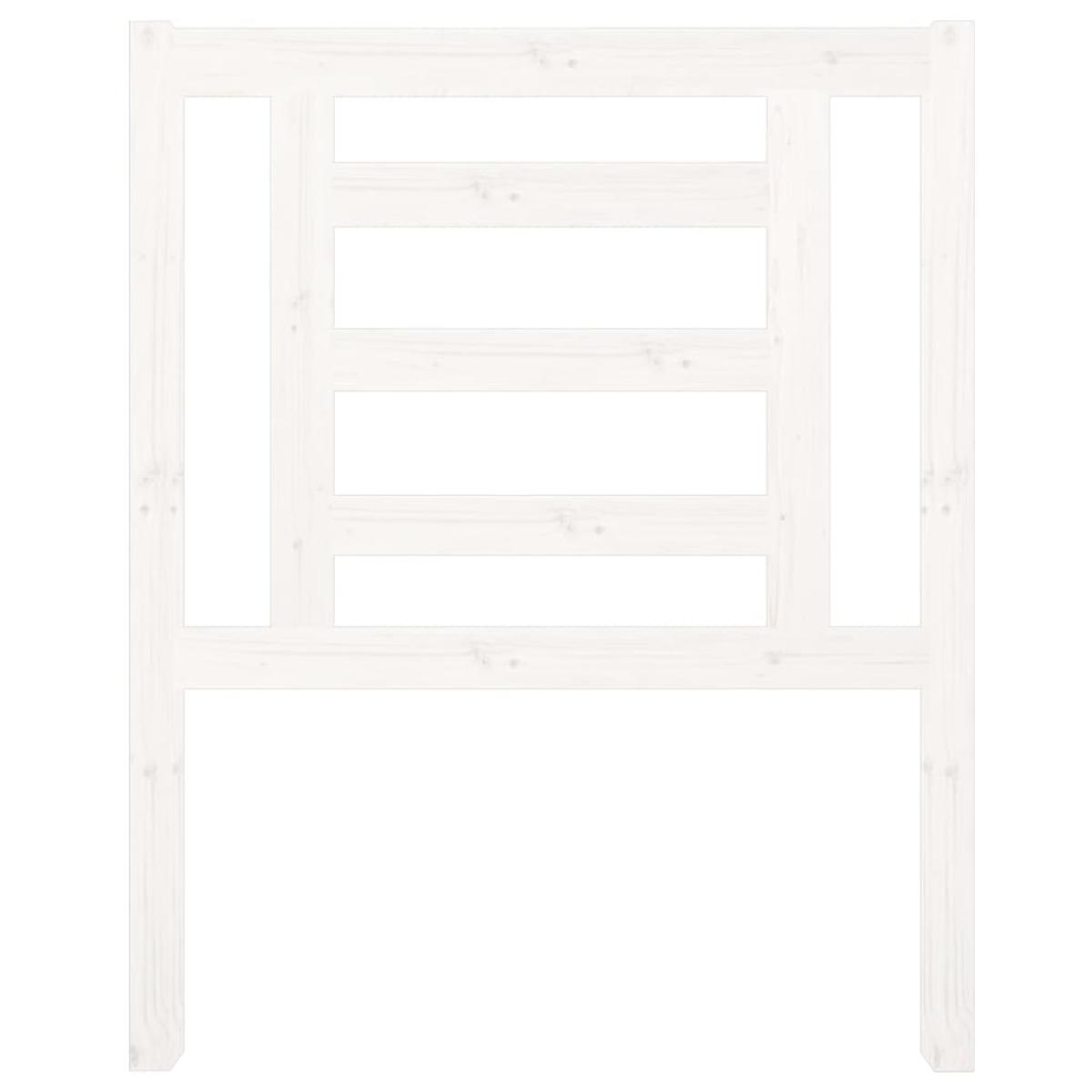 Cabecero de cama madera maciza de pino blanco 81x4x100 cm