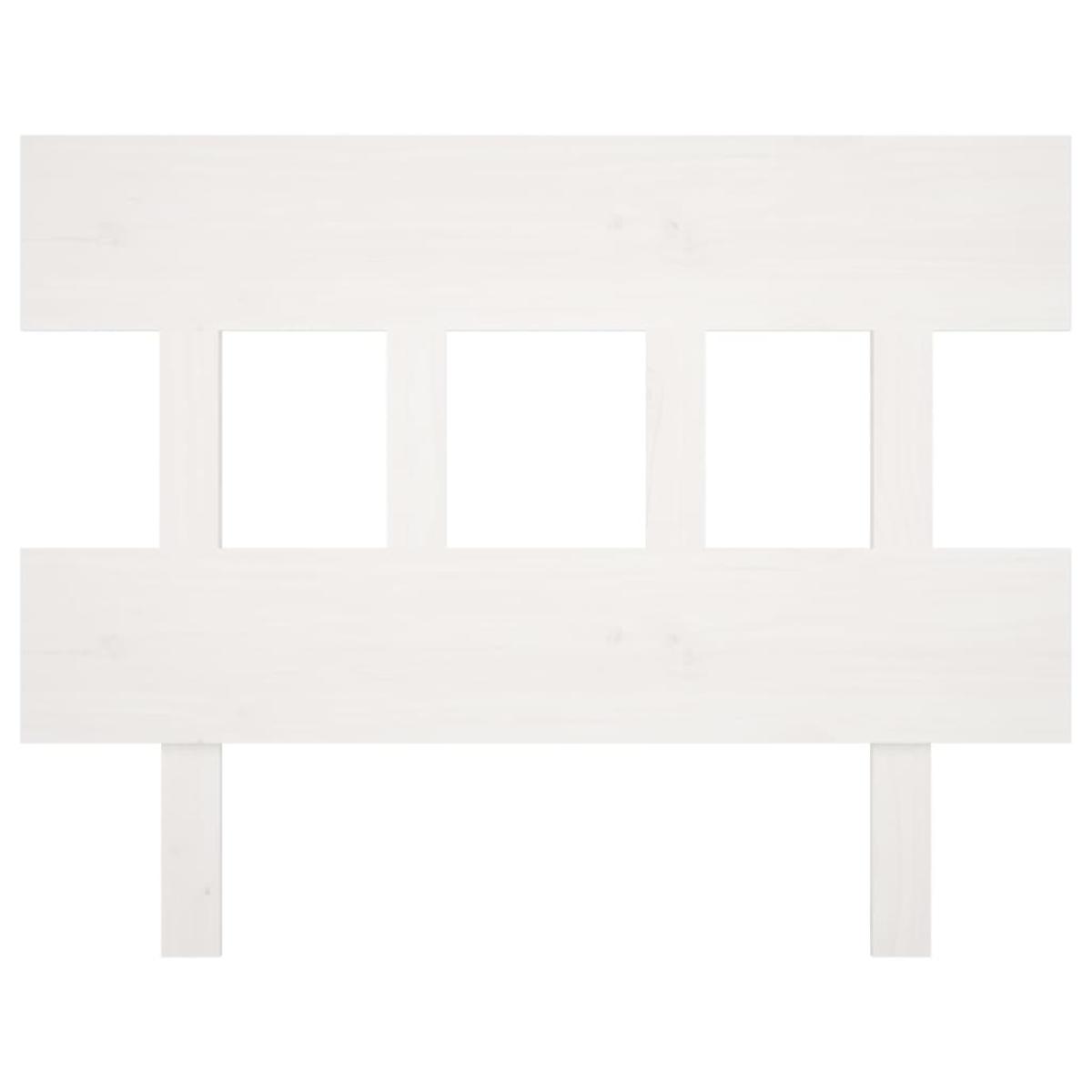 Cabecero de cama madera maciza de pino blanco 95,5x3x81 cm