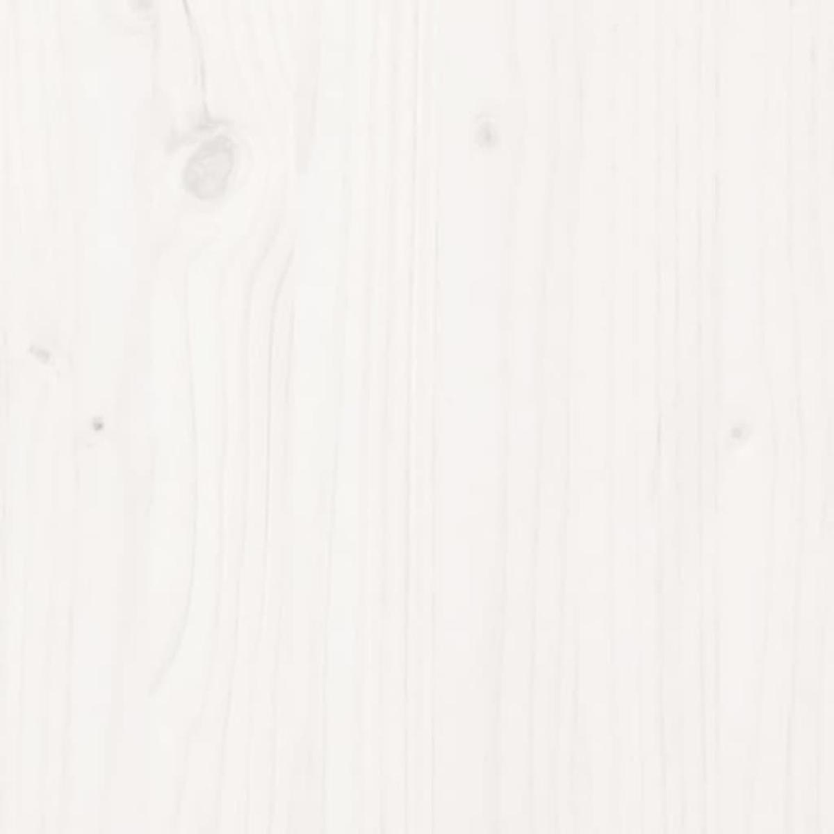 Cabecero de cama madera maciza de pino blanco 95,5x3x81 cm