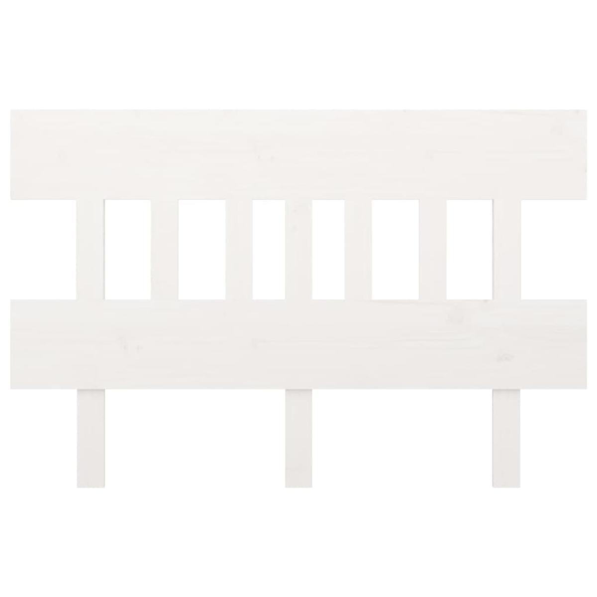 Cabecero de cama madera maciza de pino blanco 153,5x3x81 cm