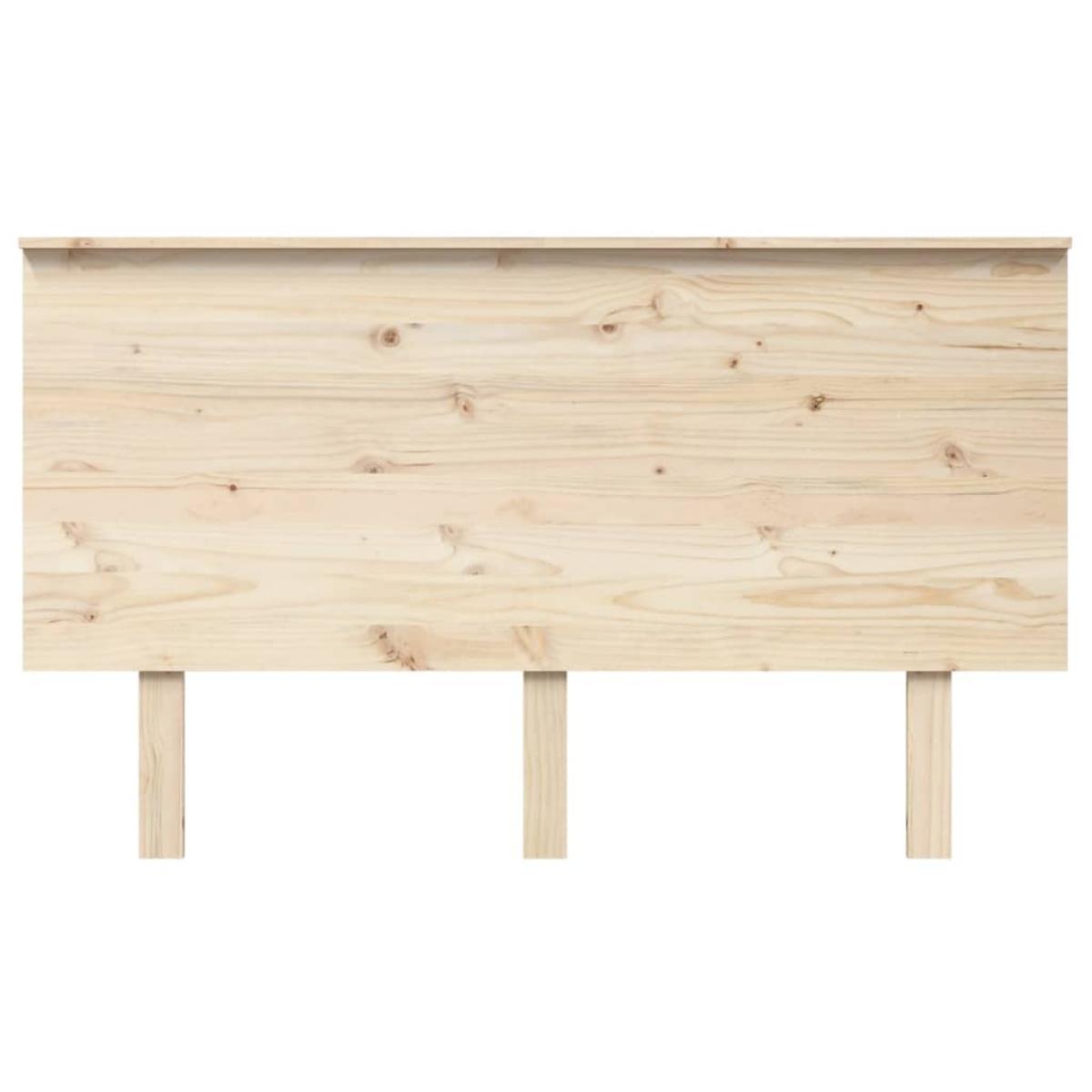 Cabecero de cama madera maciza de pino 139x6x82,5 cm