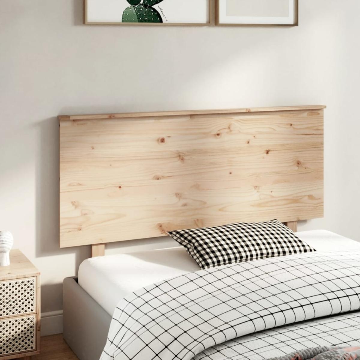 Cabecero de cama madera maciza de pino 139x6x82,5 cm
