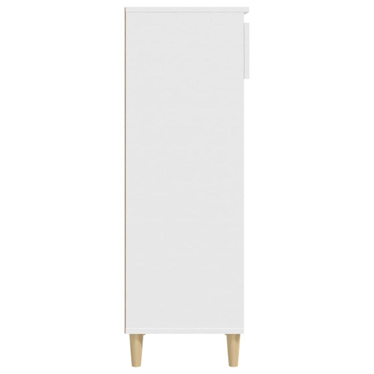 Mueble zapatero madera contrachapada blanco 40x36x105 cm