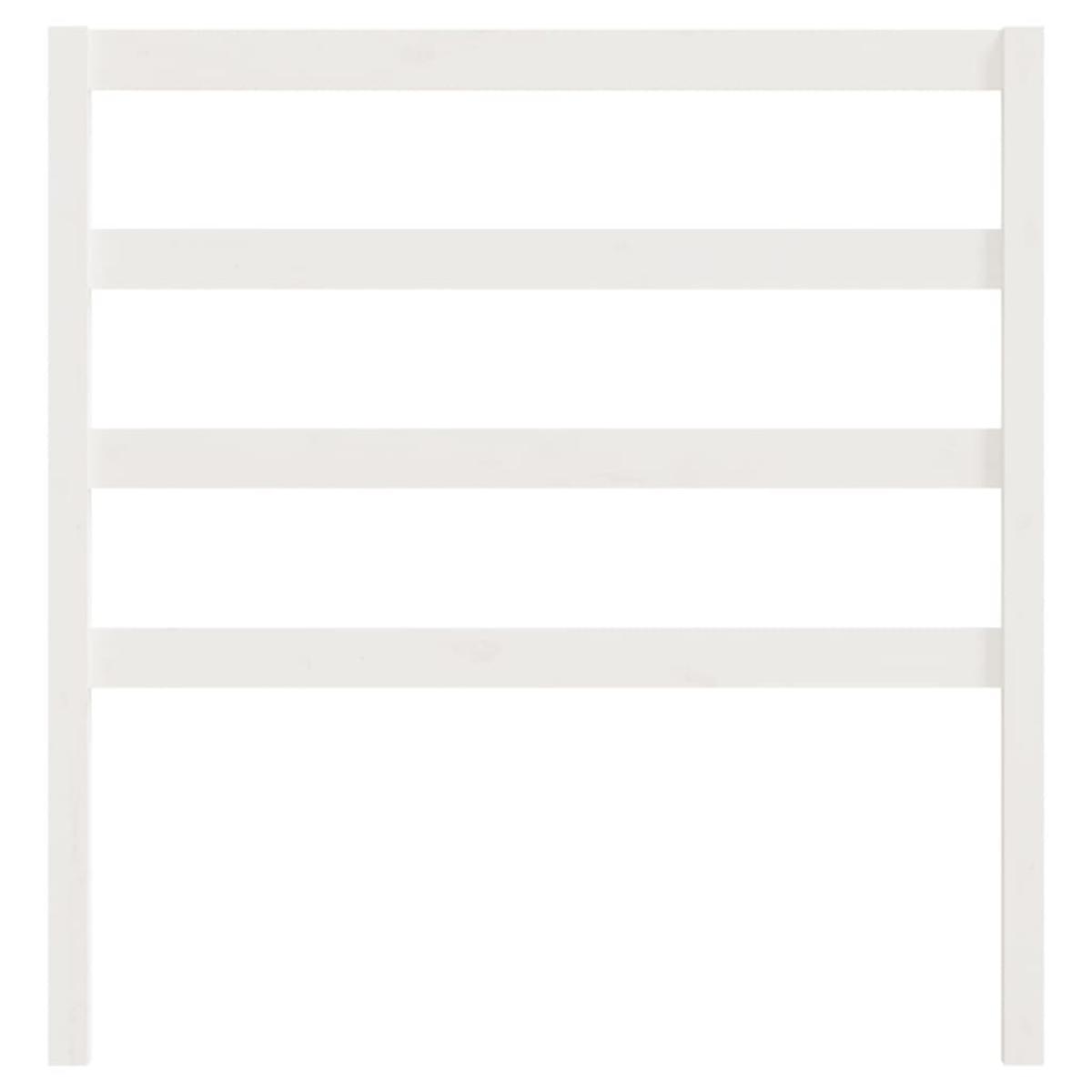 Cabecero de cama madera maciza de pino blanco 95x4x100 cm