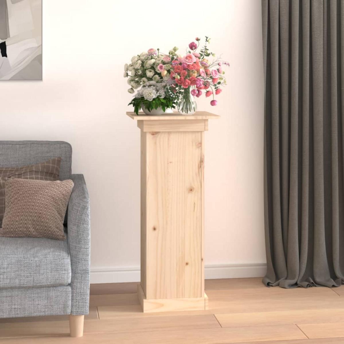 Soporte para plantas madera maciza de pino 40x40x90 cm