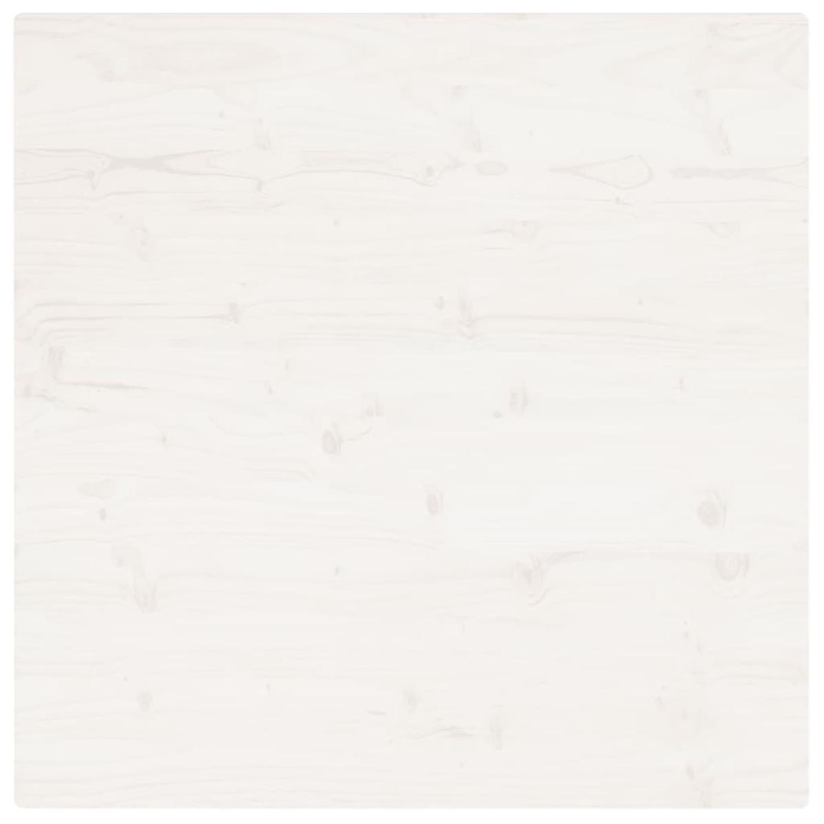 Tablero de mesa cuadrado madera maciza pino blanco 90x90x2,5 cm