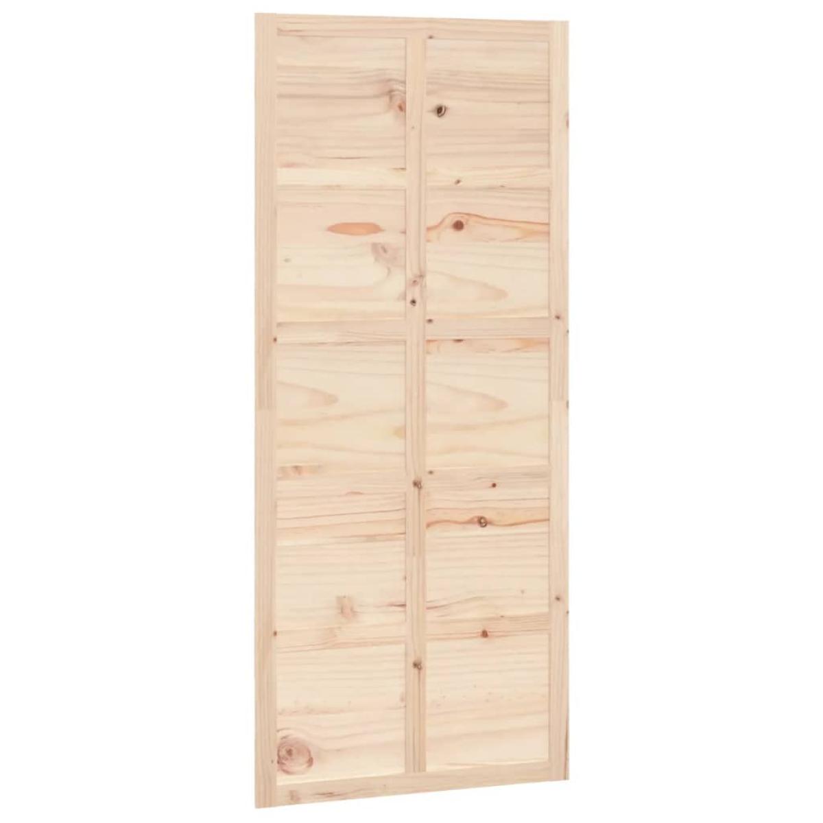 Puerta de granero madera maciza pino 90x1,8x214 cm