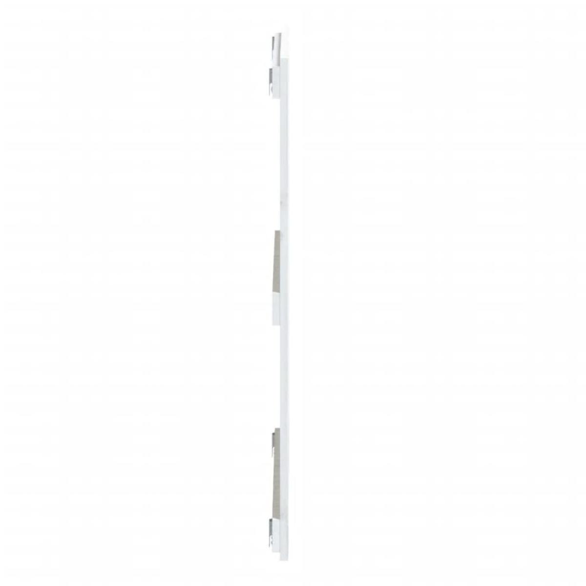 Cabecero de cama de pared madera maciza pino blanco 108x3x90 cm