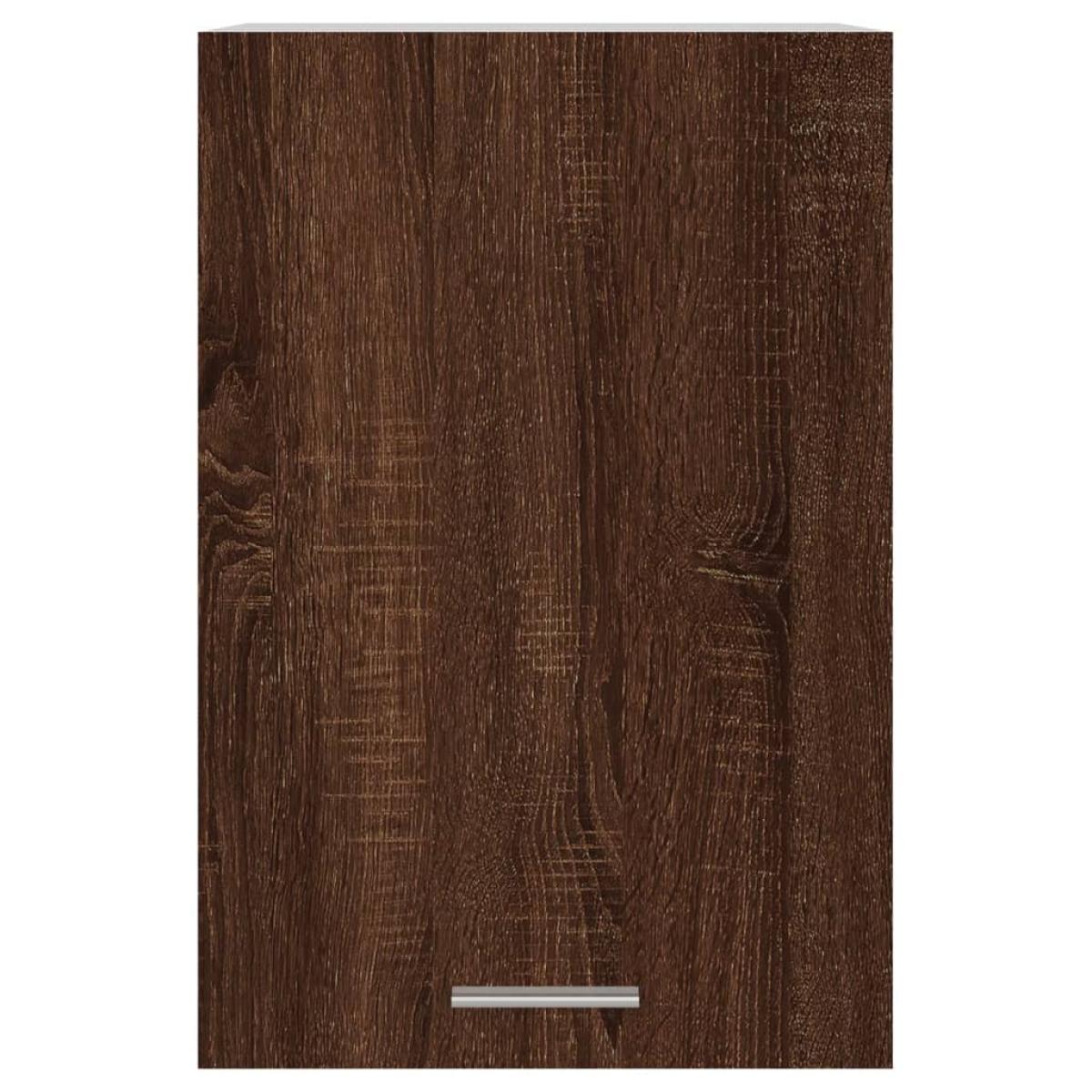 Mueble de TV colgante madera marrón roble 39,5x31x60 cm