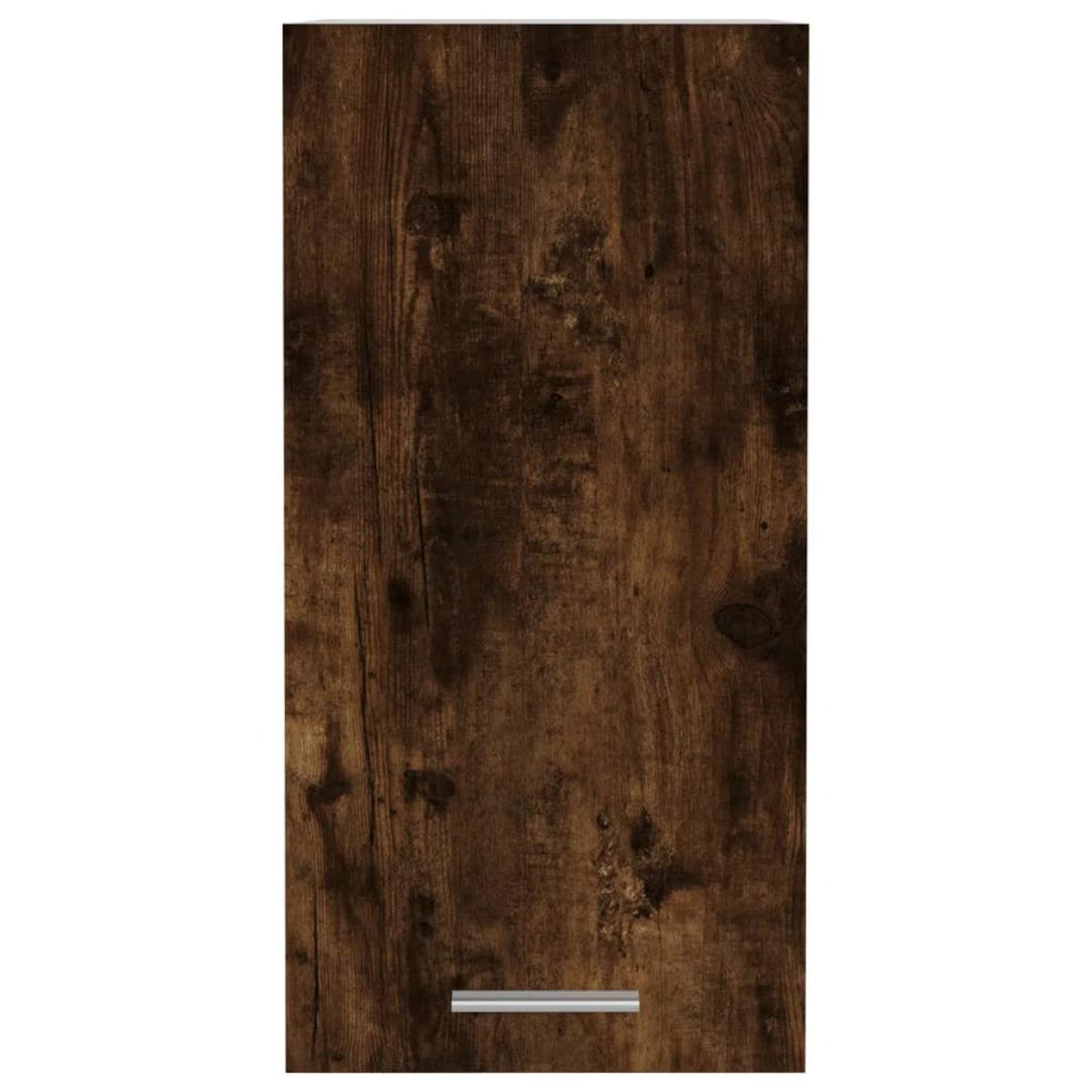 Mueble colgante madera contrachapada roble ahumado 29,5x31x60cm