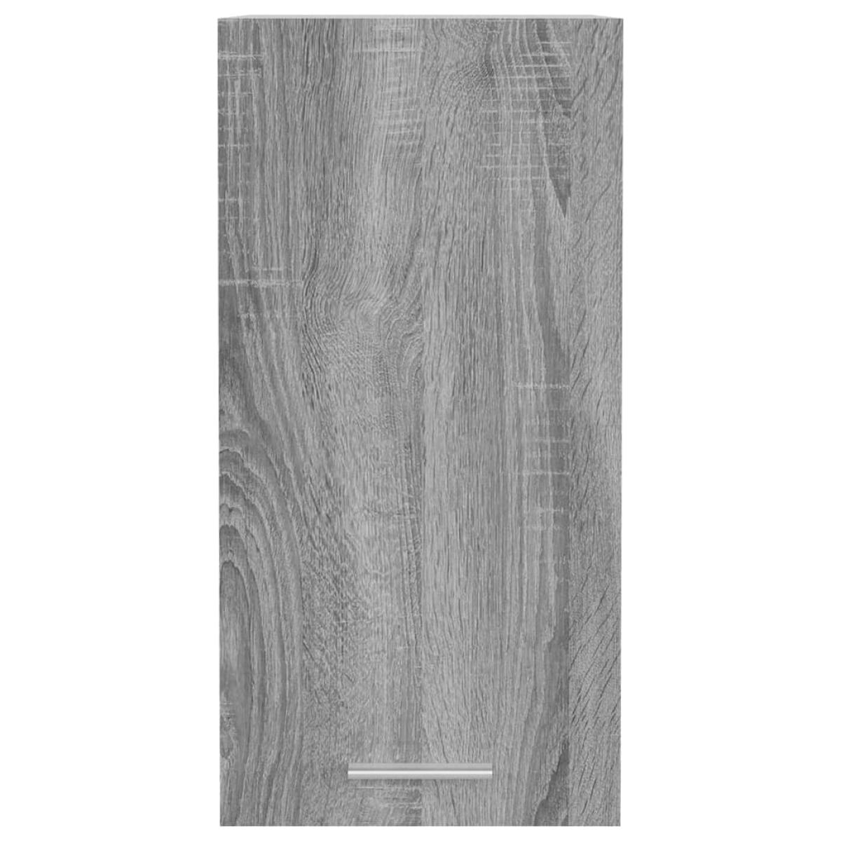 Armario colgante madera contrachapada gris sonoma 29,5x31x60 cm