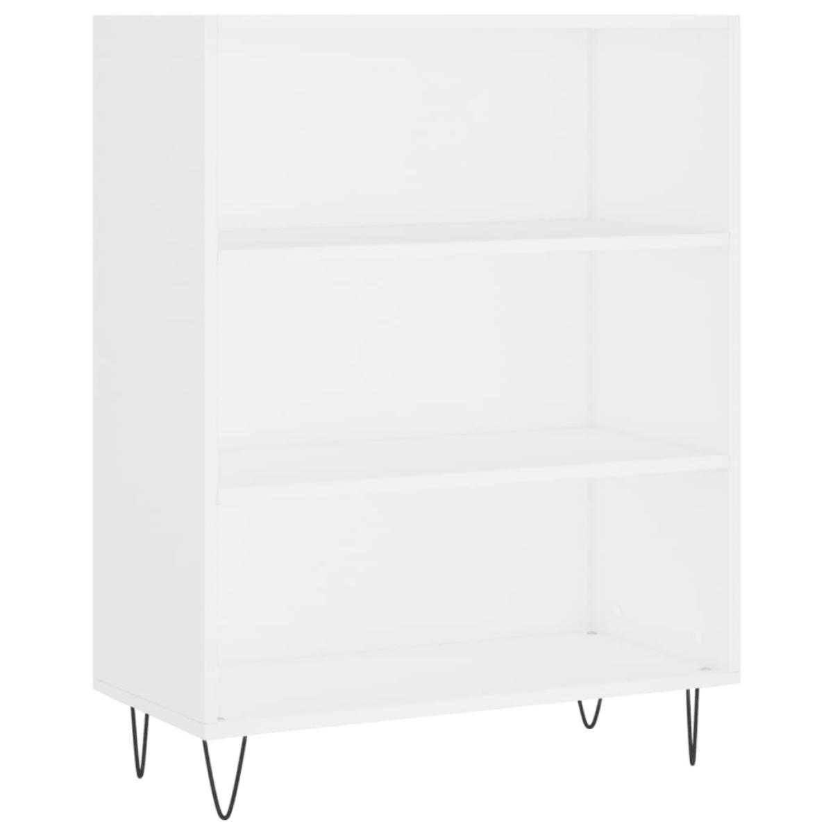 Estantería madera de ingeniería blanco 69,5x32,5x90 cm