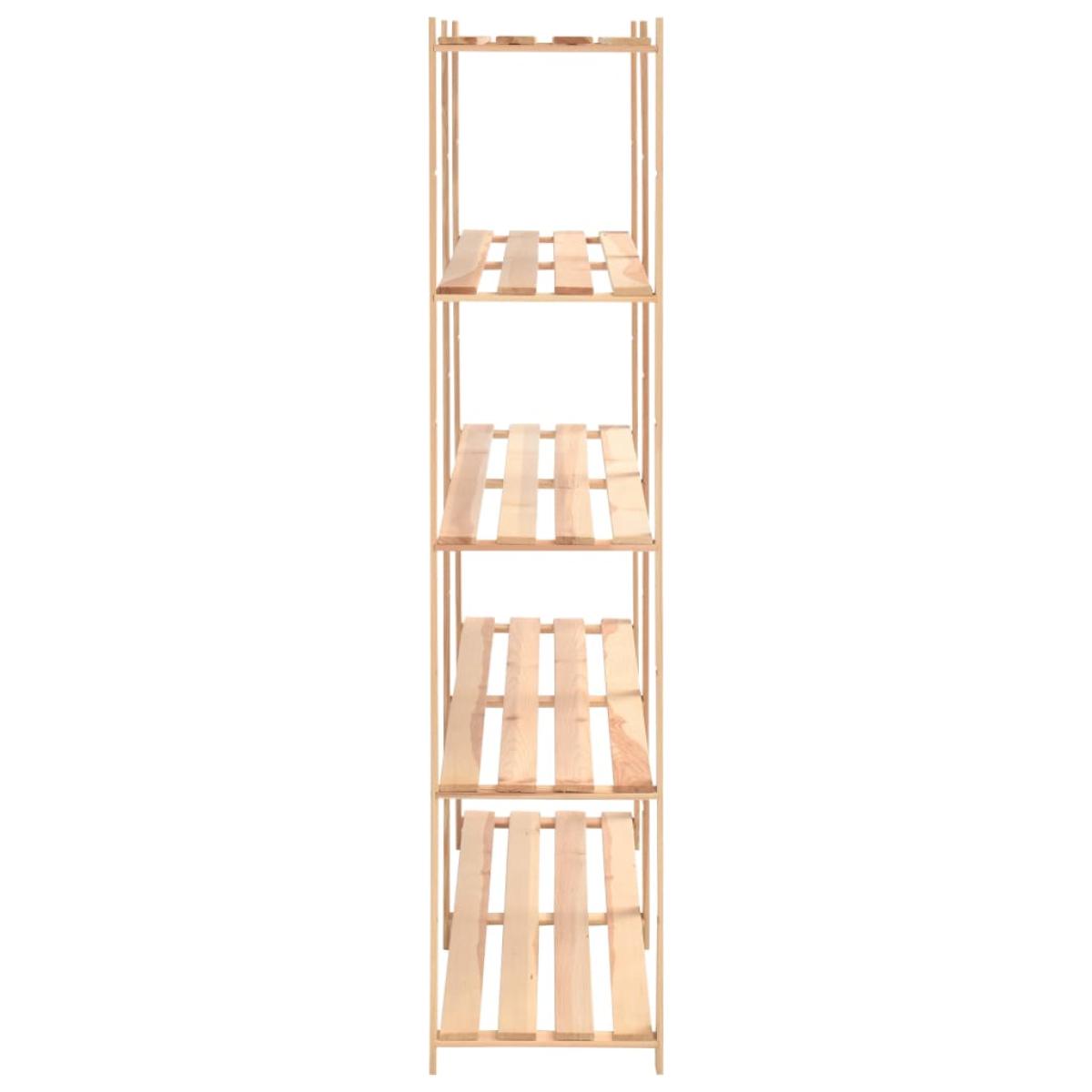 Estantería 5 niveles 3 unidades madera pino maciza 500 kg 