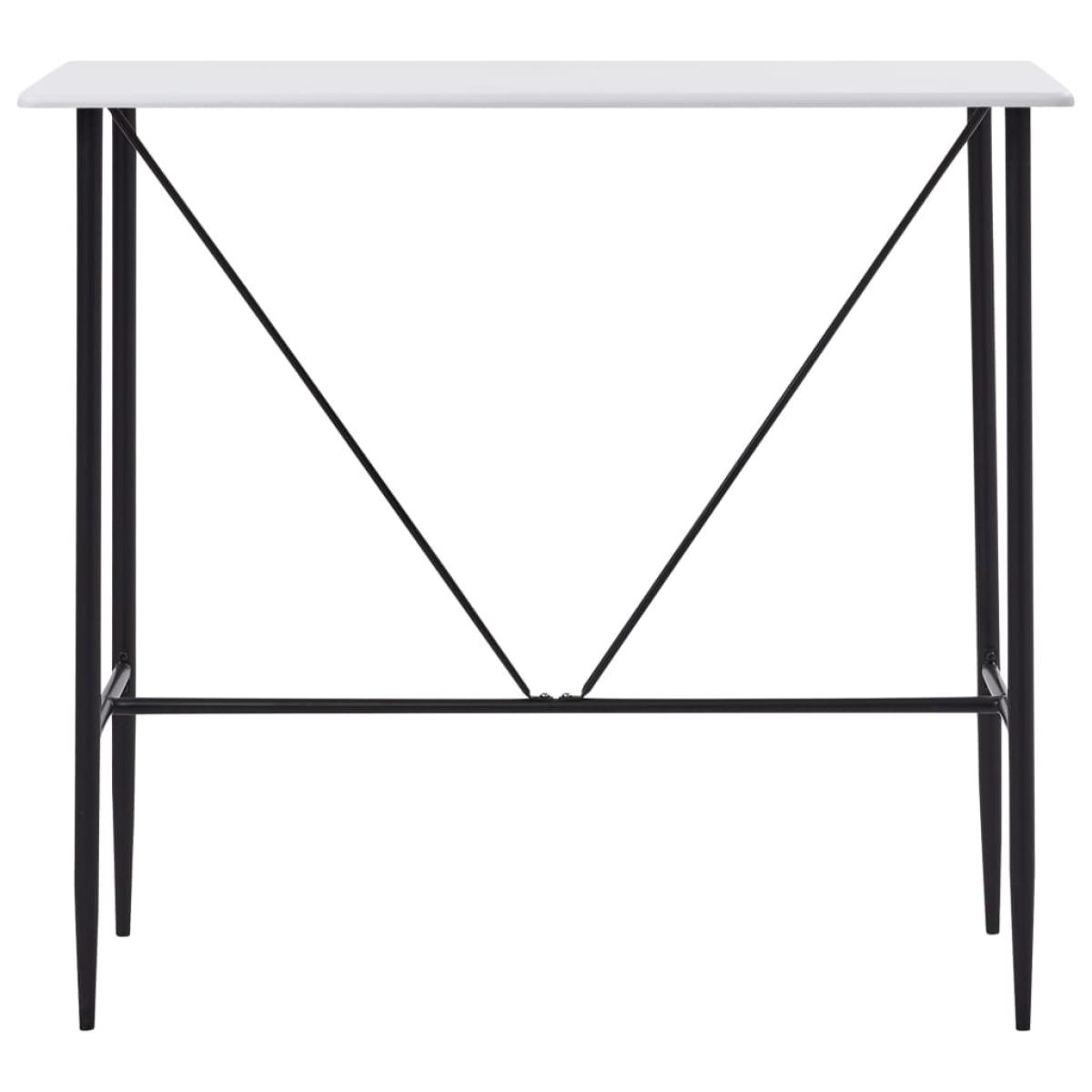 Juego de mesa alta y taburetes 5 piezas tela gris oscuro