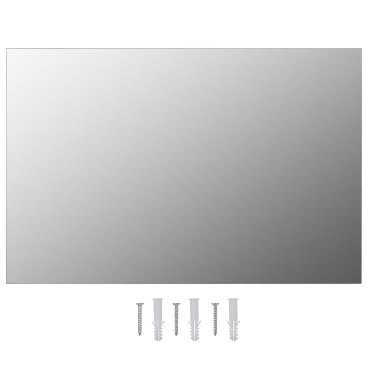 Espejos de pared rectangulares 2 unidades vidrio 60x40 cm
