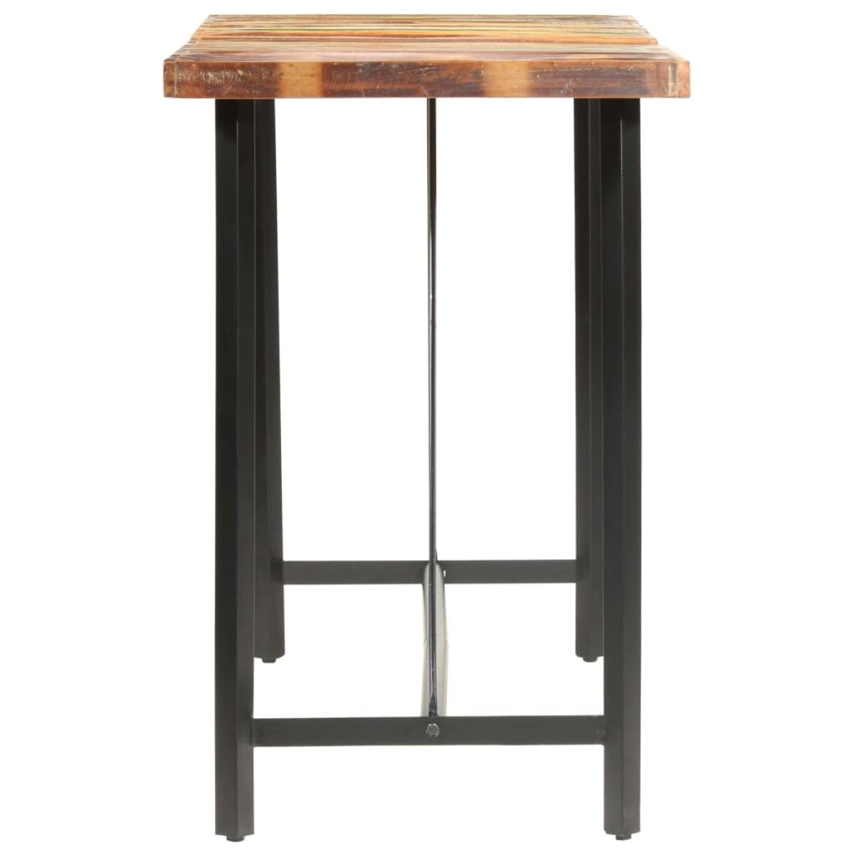 Set de muebles de bar 9 piezas madera maciza reciclada